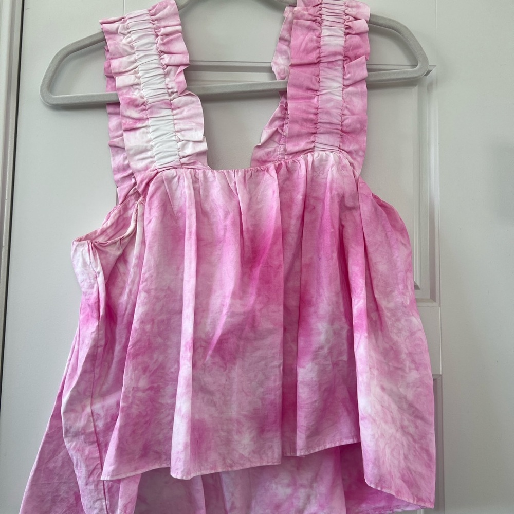 Zara pink tie dye top!